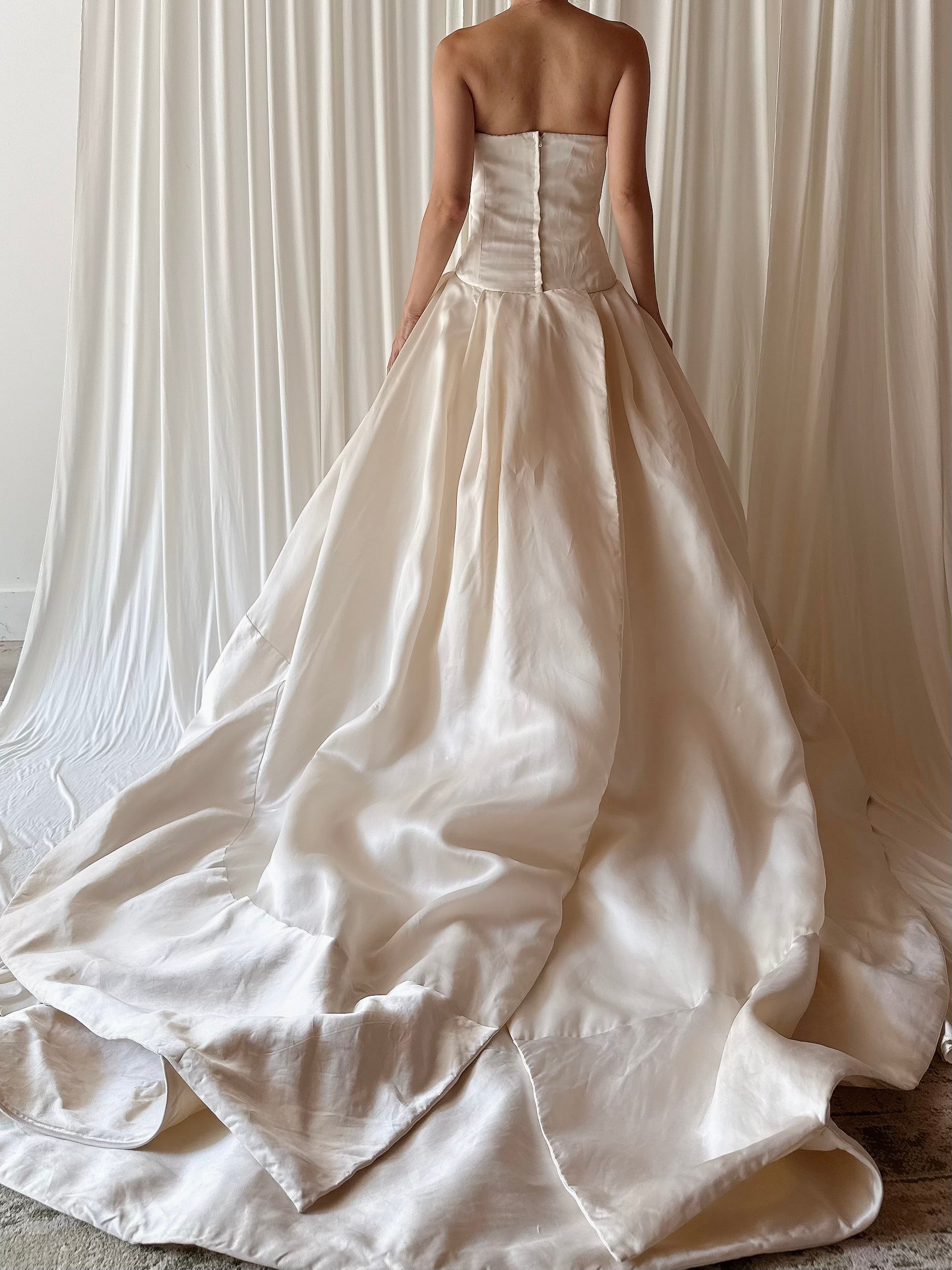 Vera Wang Silk Organza Gown - M/8