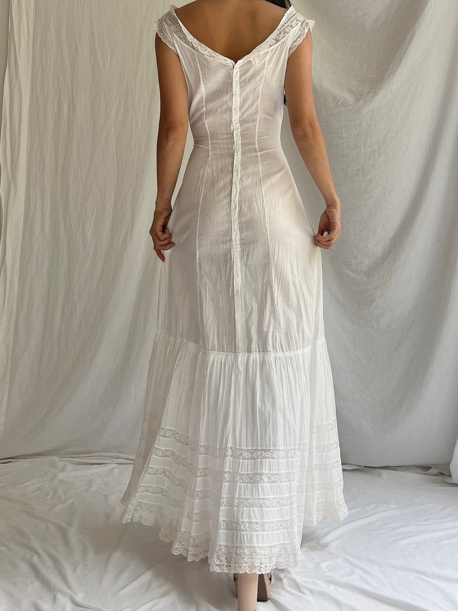 Antique Cotton Chemise - XS
