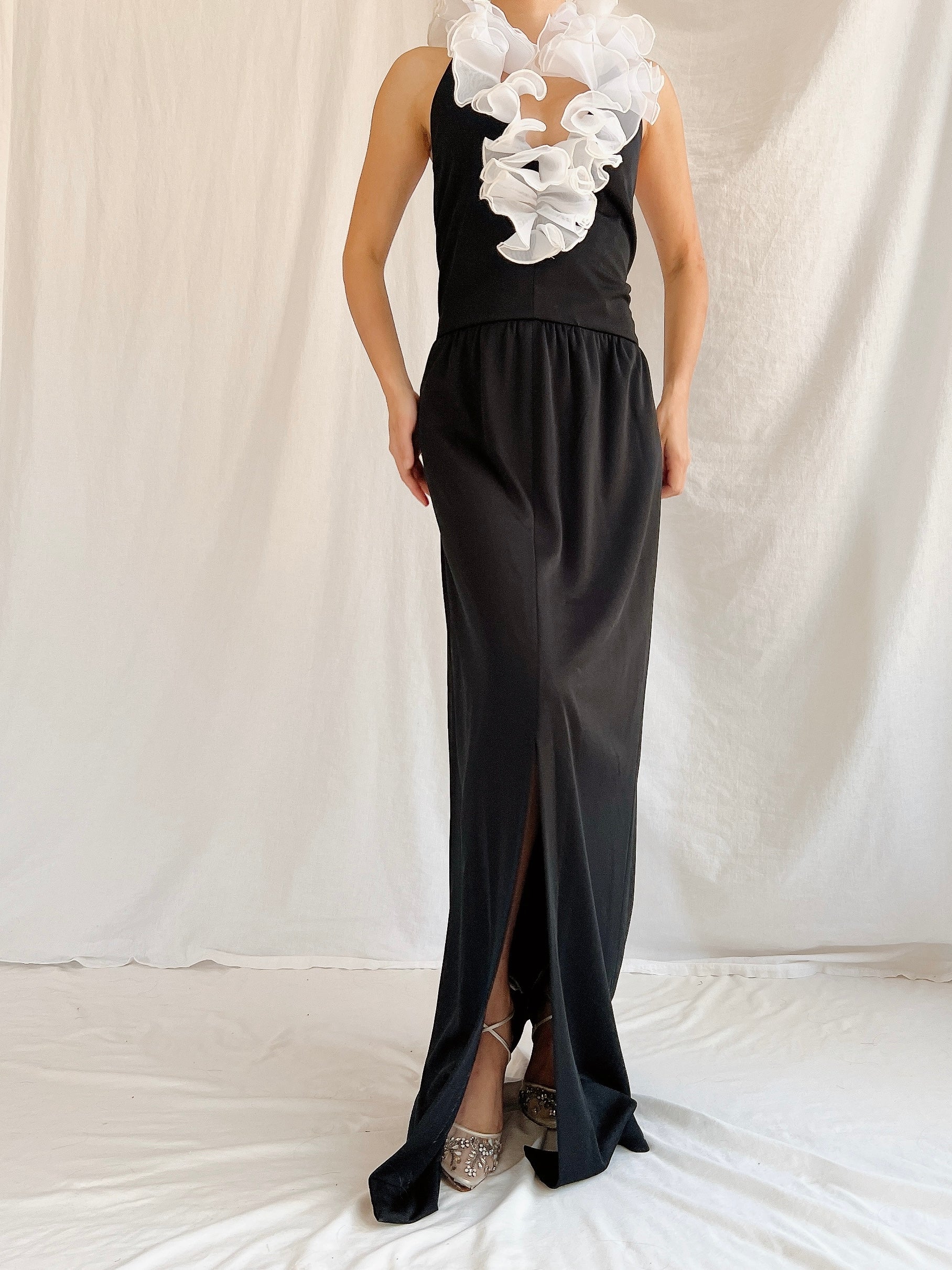 Vintage Victor Costa Jersey Dress - M