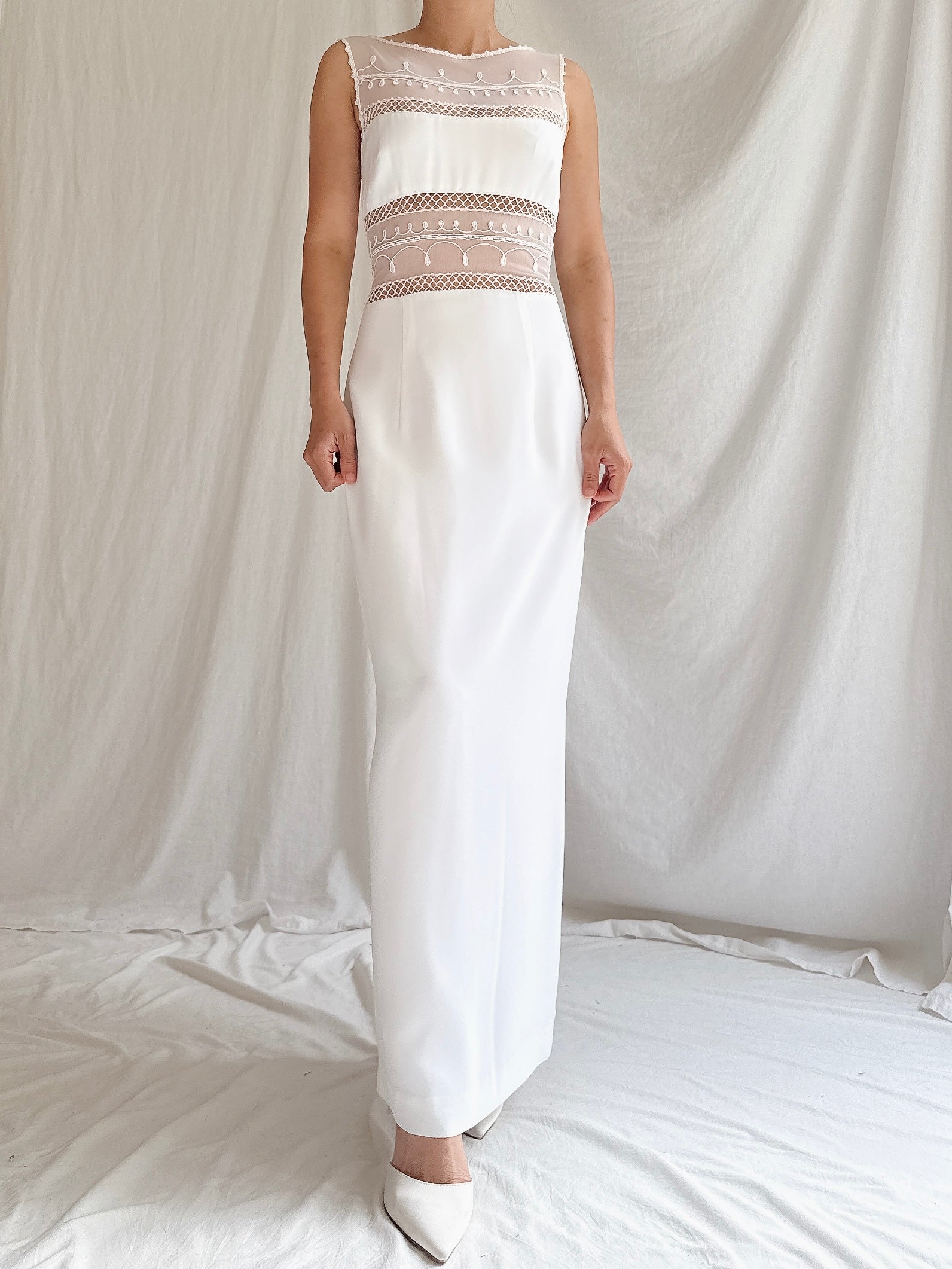 1990s Illusion Gown - XS/S