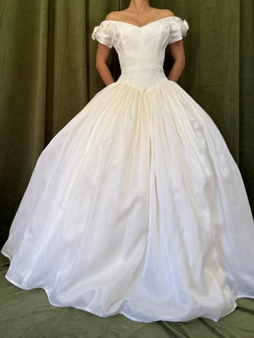 Vintage Lazaro Silk Organza Gown - M/6/8