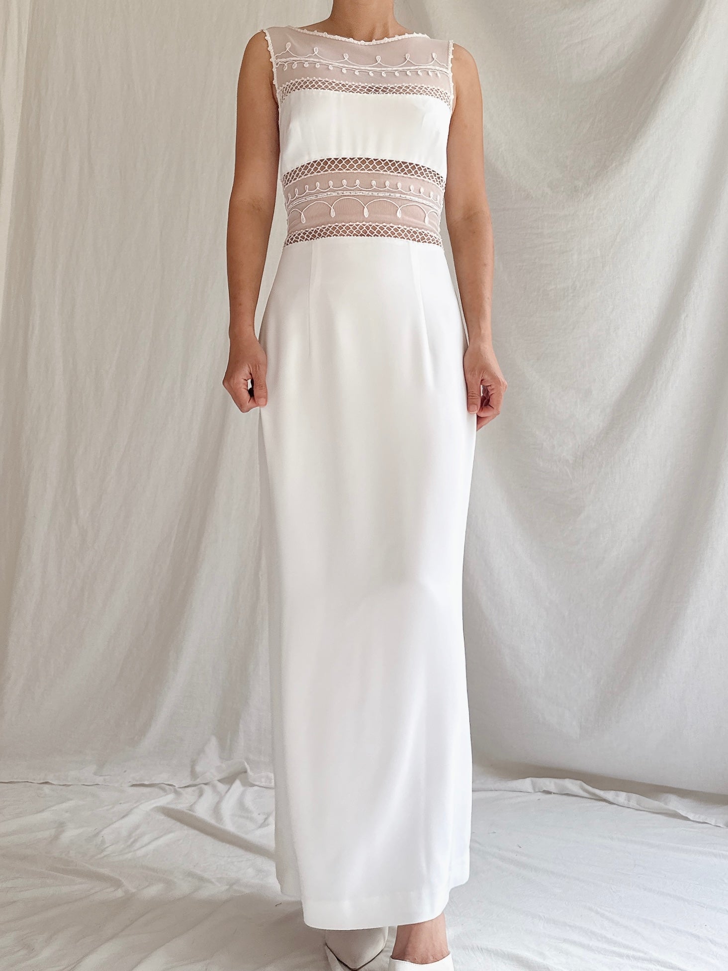 1990s Illusion Gown - XS/S