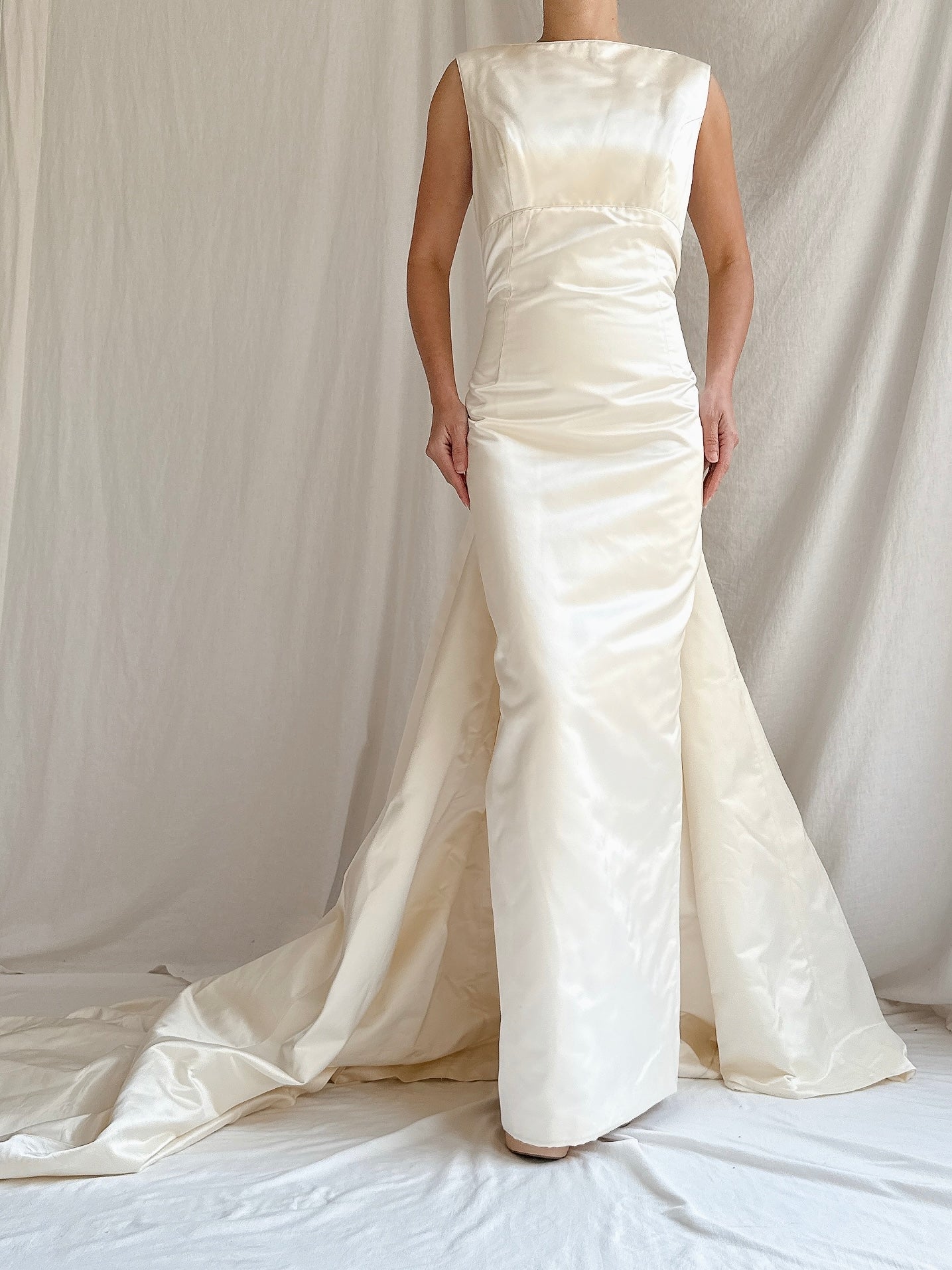 Vintage Silk 2 Piece Gown - M