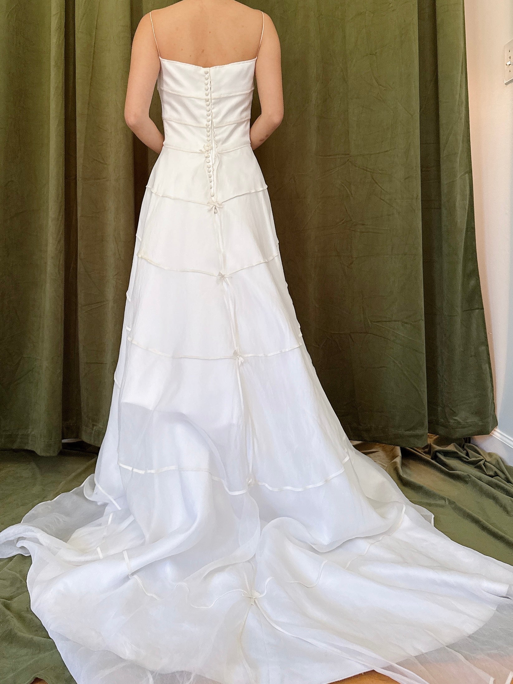 Vintage Silk Organza Gown - XS/4