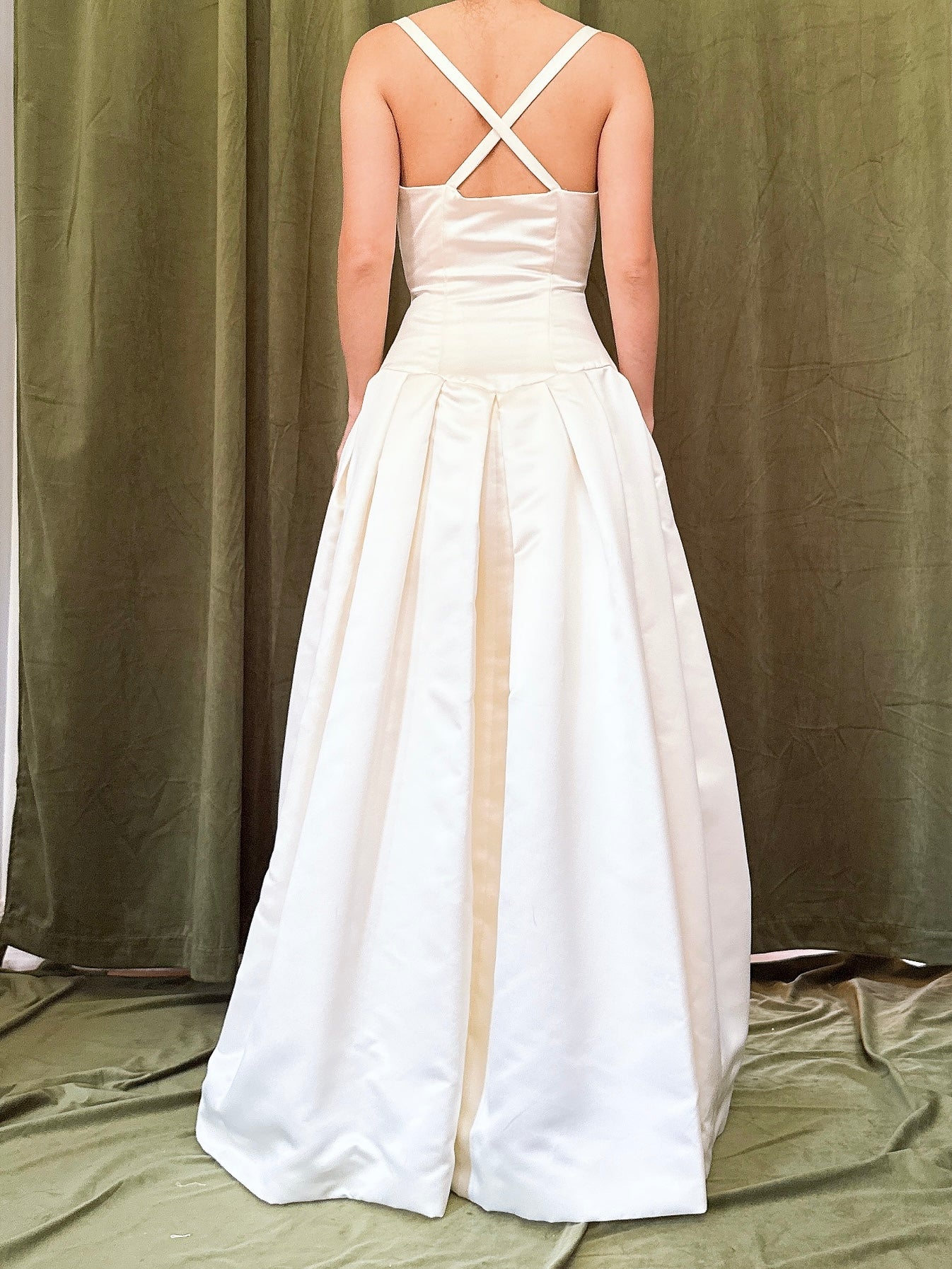 1990s Vera Wang Satin Dress - XS