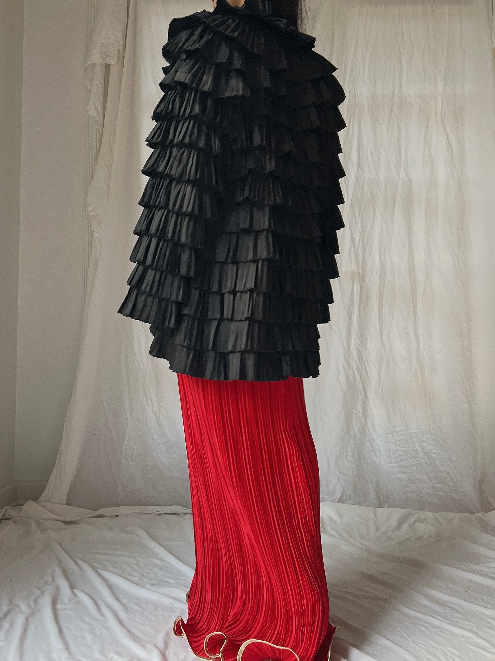 Vintage Ruffle Tiered Jacket - S-M