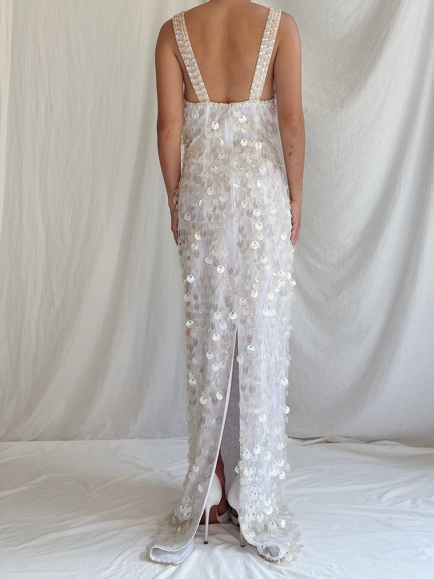 Vintage Paillette Gown - S