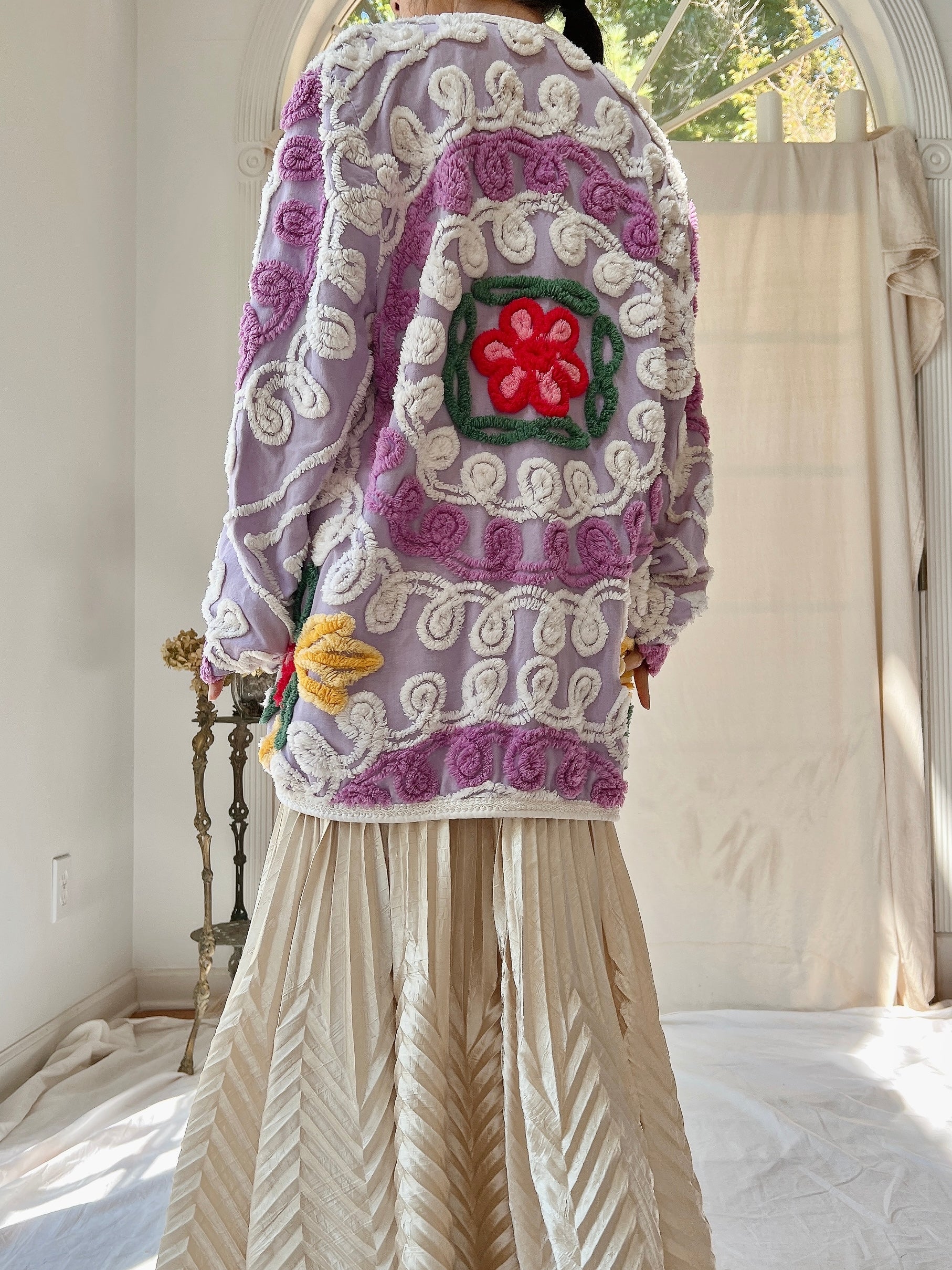 Vintage Linen Chenille Duster - OSFM