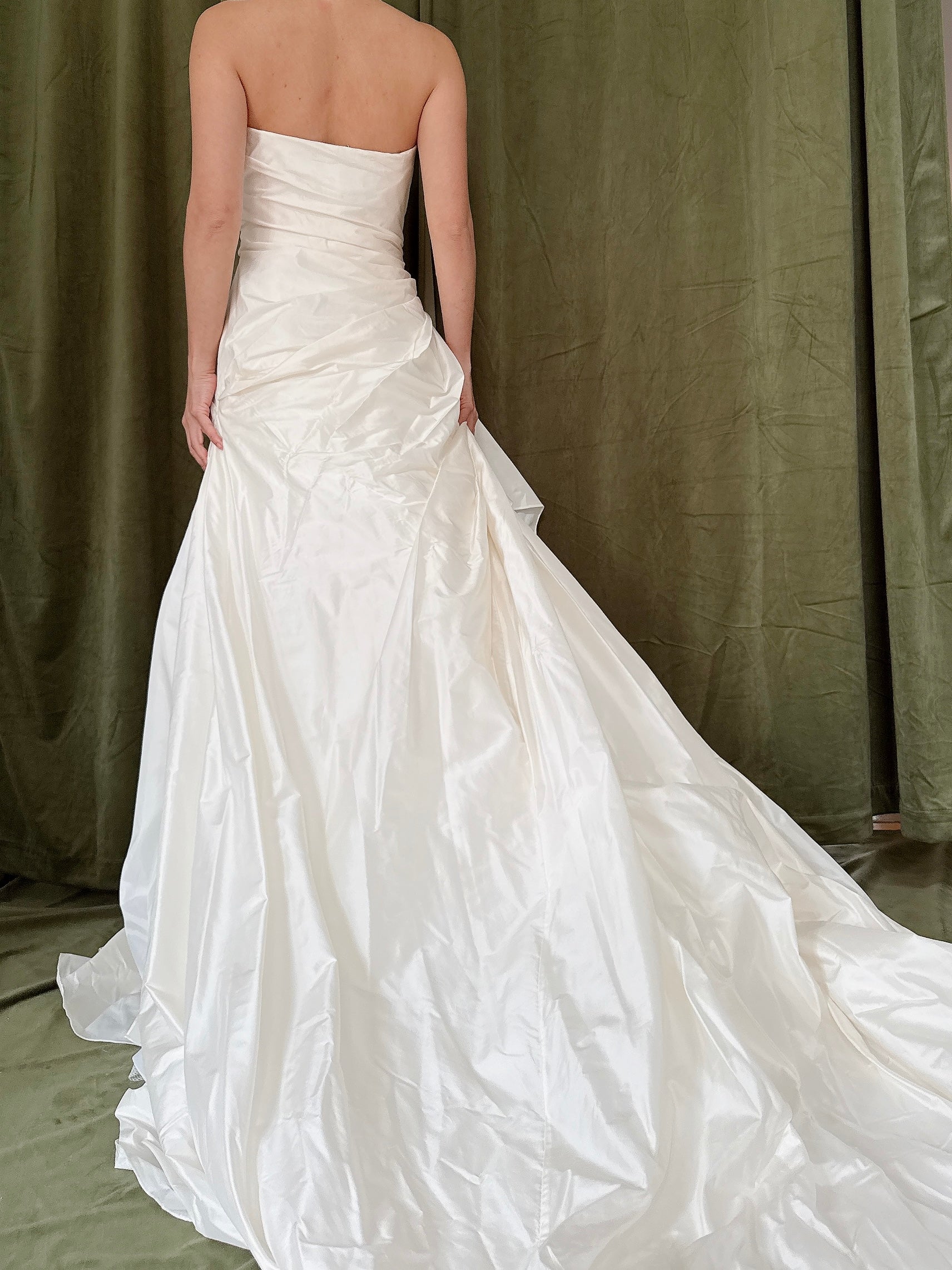 Vintage Justina Atelier Strapless Silk Dress - M/8