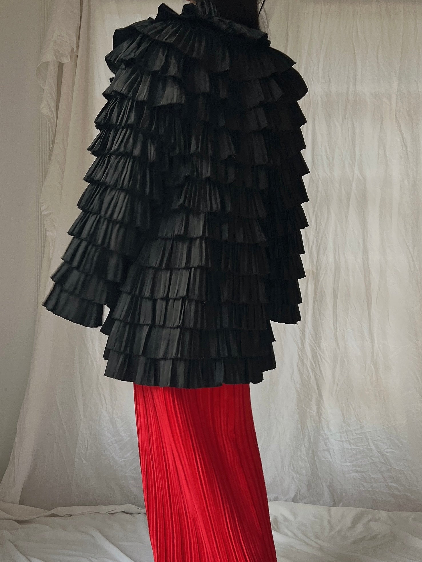 Vintage Ruffle Tiered Jacket - S-M