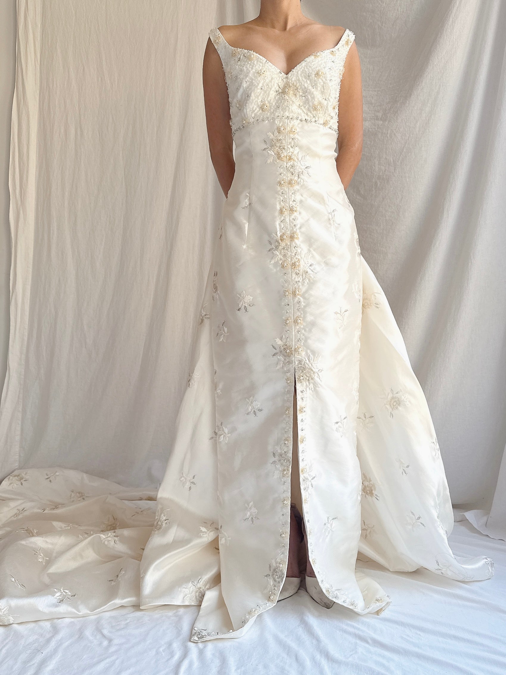 Vintage Embroidered 2-Piece Dress - M