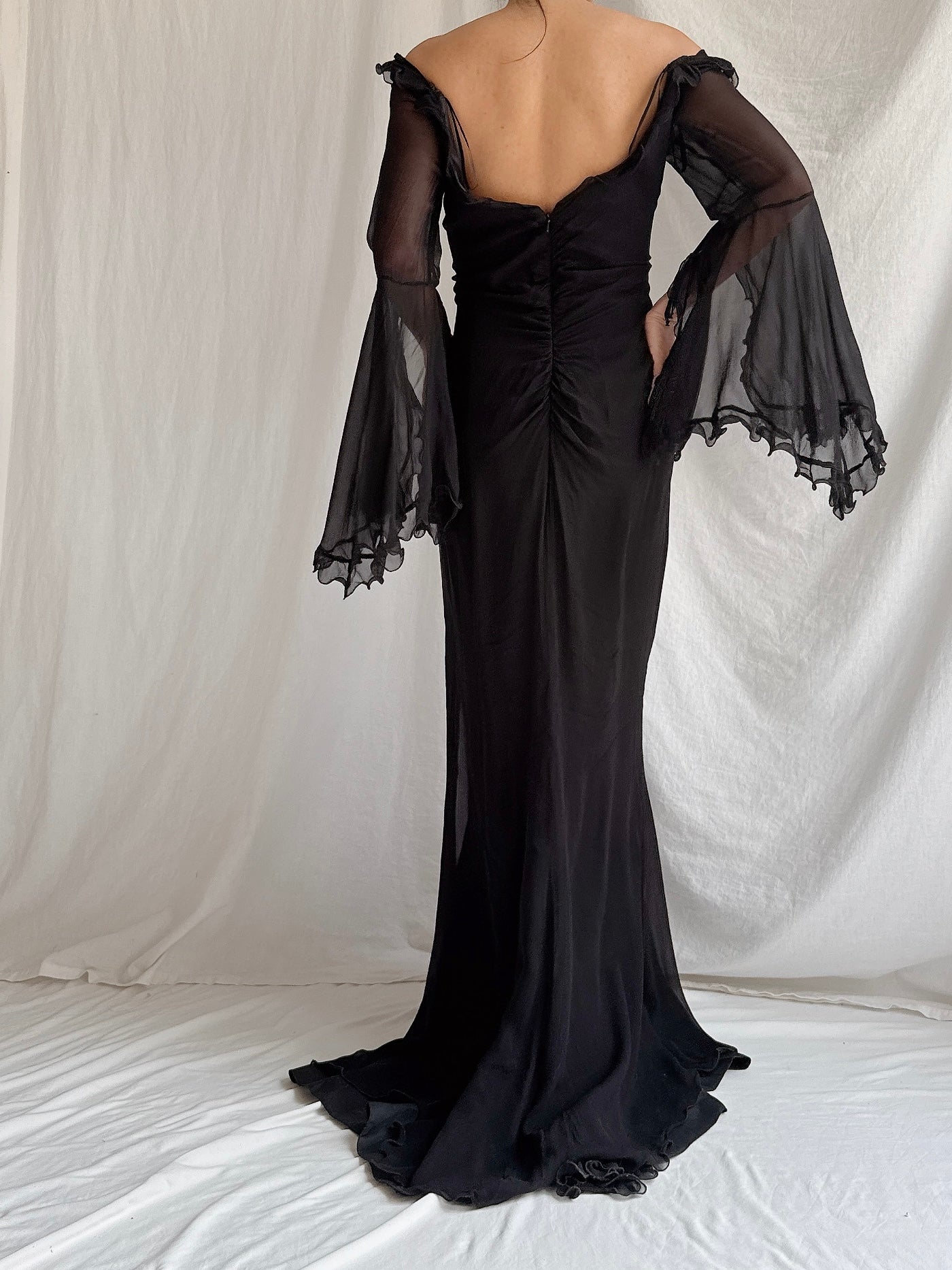 Vintage Bellville Sassoon UK Silk Gown - UK 16/ US10