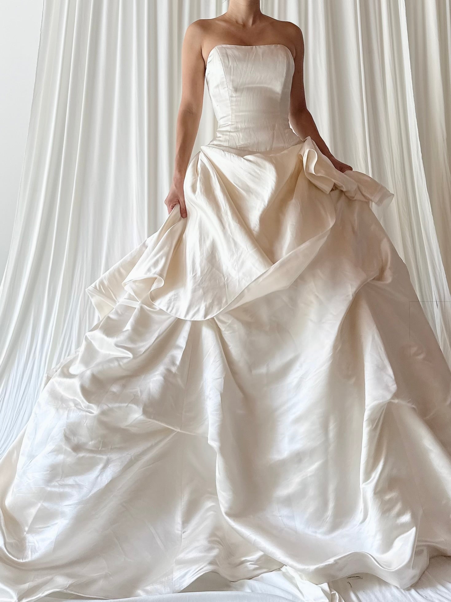 Vintage Anne Barge Silk Draped Gown - S/4