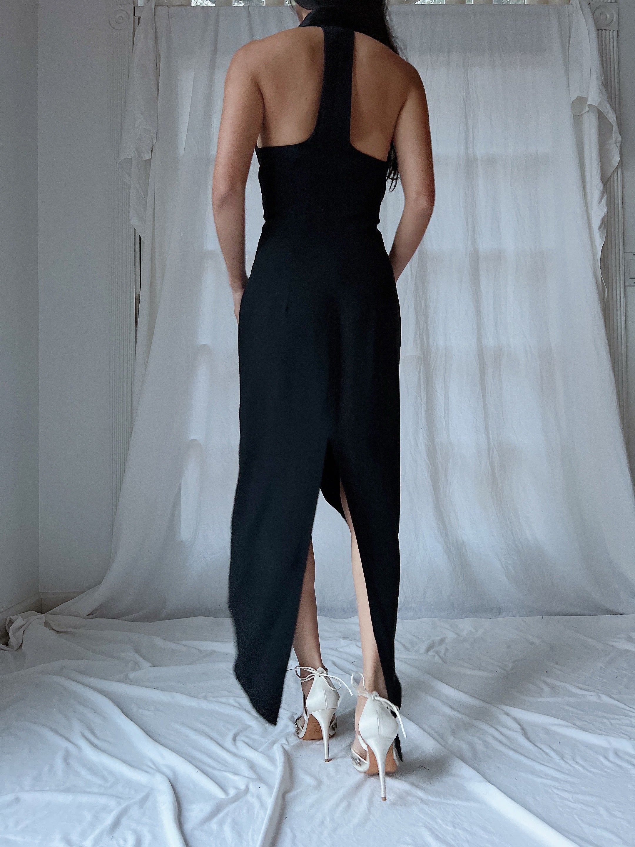 Vintage Tuxedo Dress - S/M