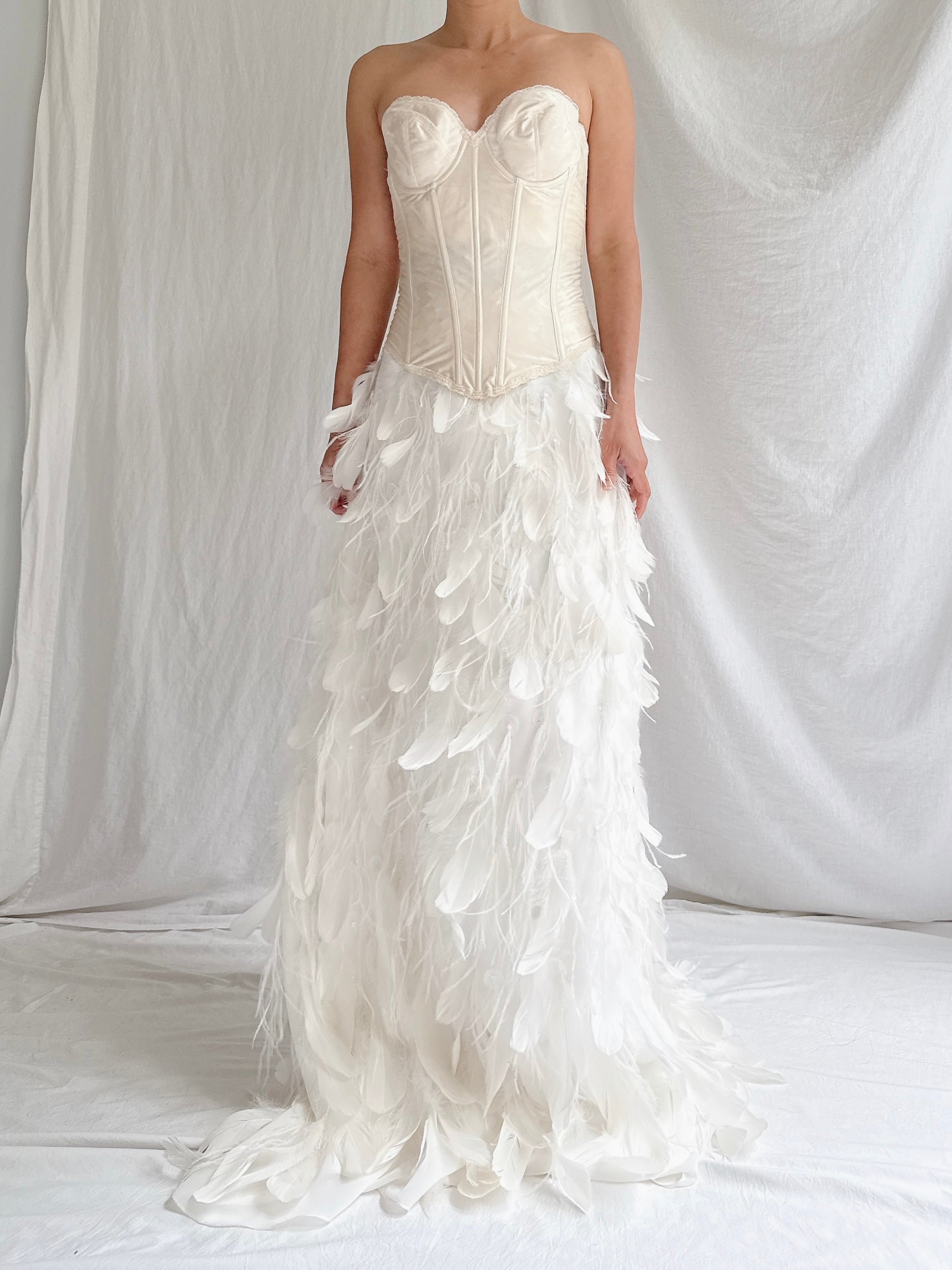 Vintage Feather Skirt - S
