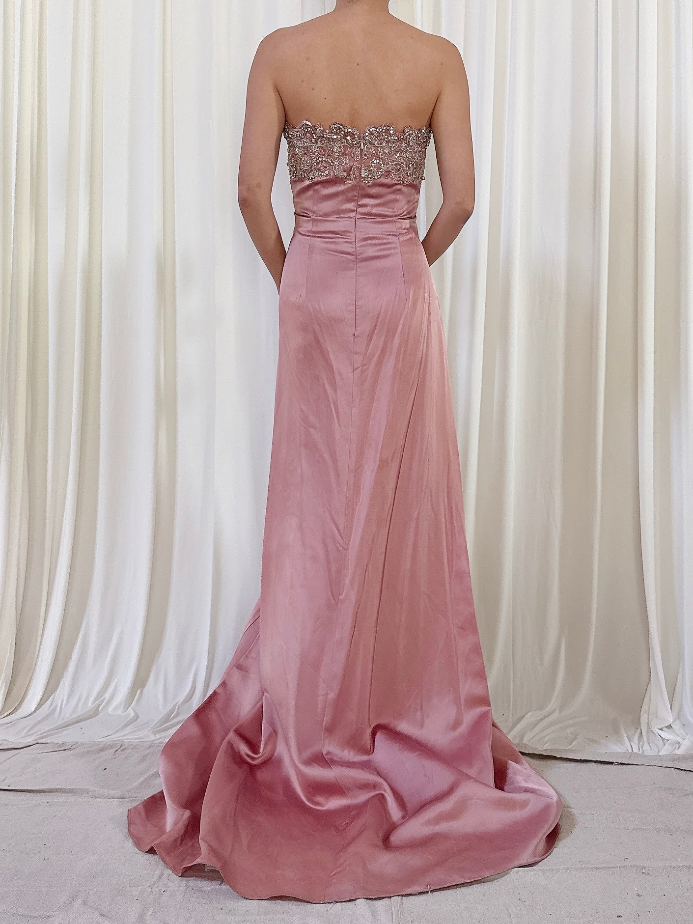 Vintage Steven Yearrick Dusty Pink Gown - US 6