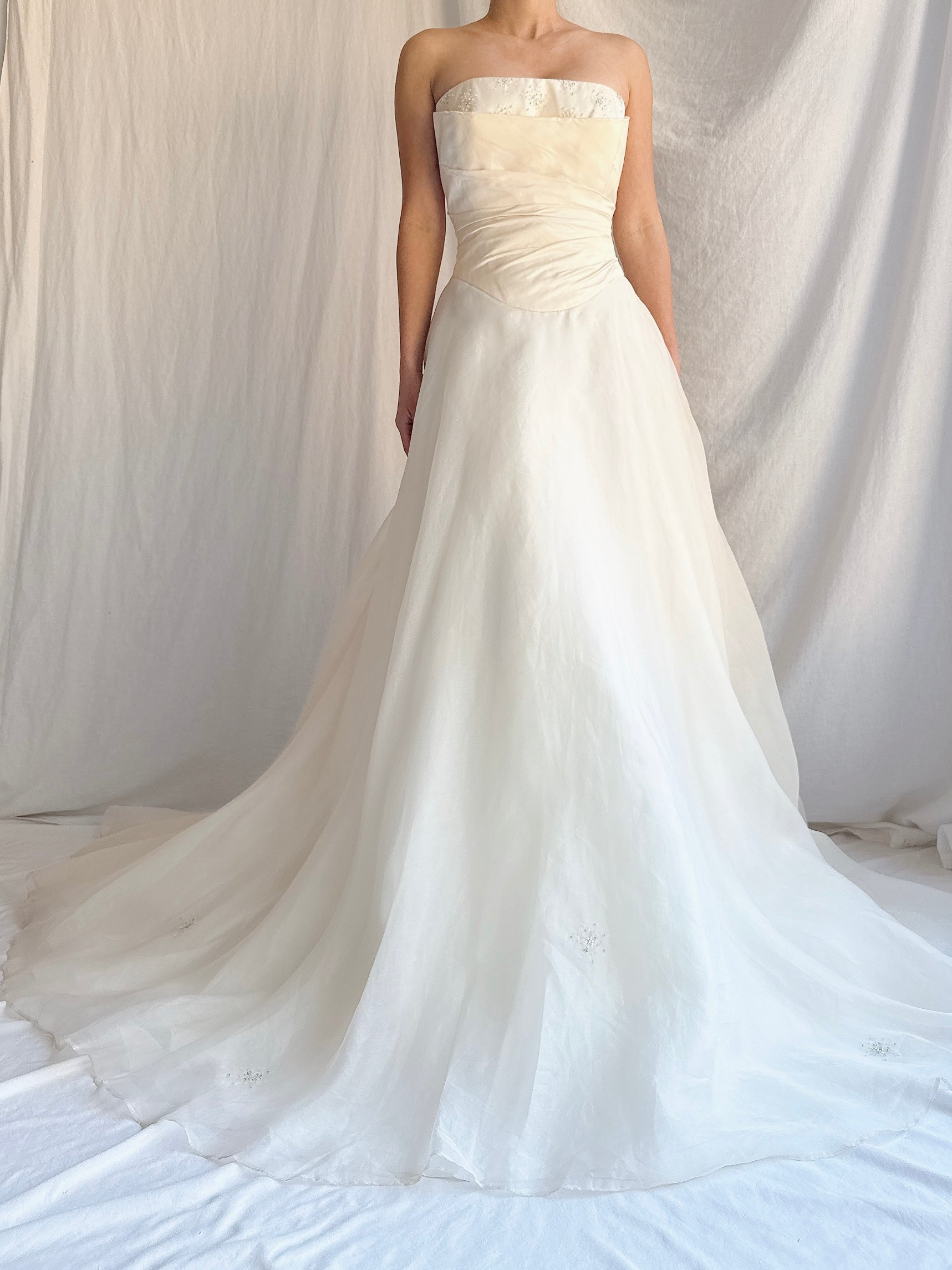 Vintage Silk Organza Gown - S/M UK 12/US 6