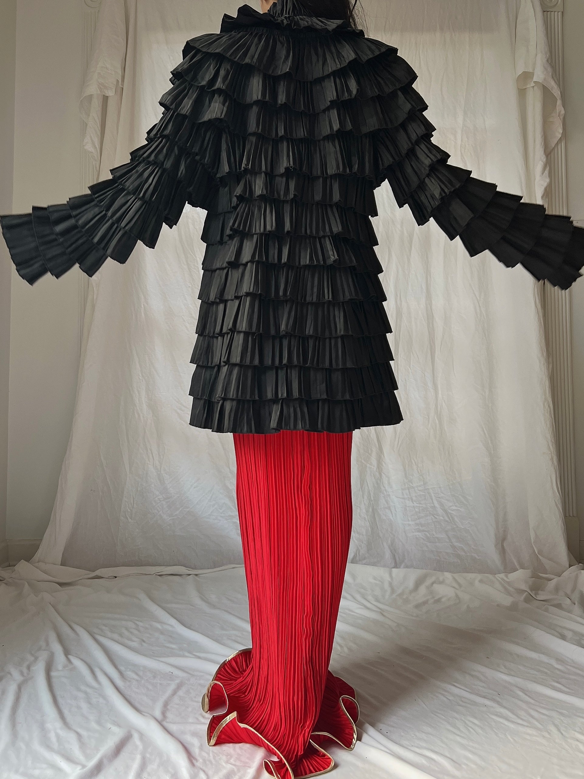 Vintage Ruffle Tiered Jacket - S-M