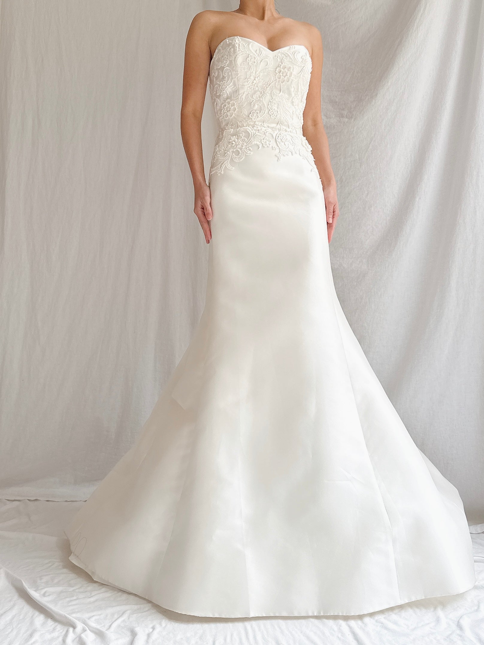 Liancarlo Couture Silk Mikado Strapless Dress - S/6