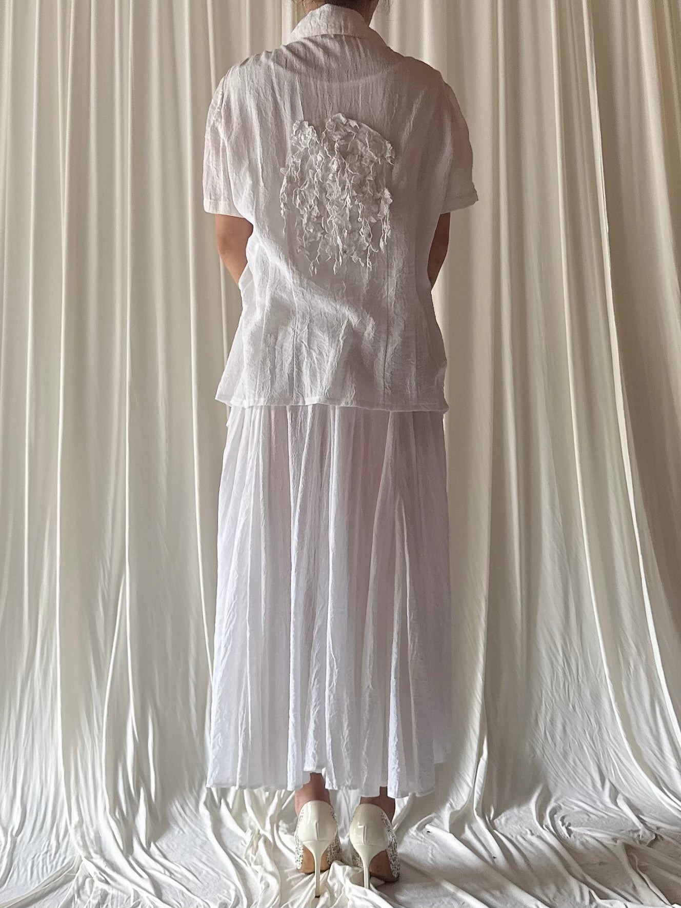 Vintage Annett Rostel Linen Dress with Jacket- FR 44