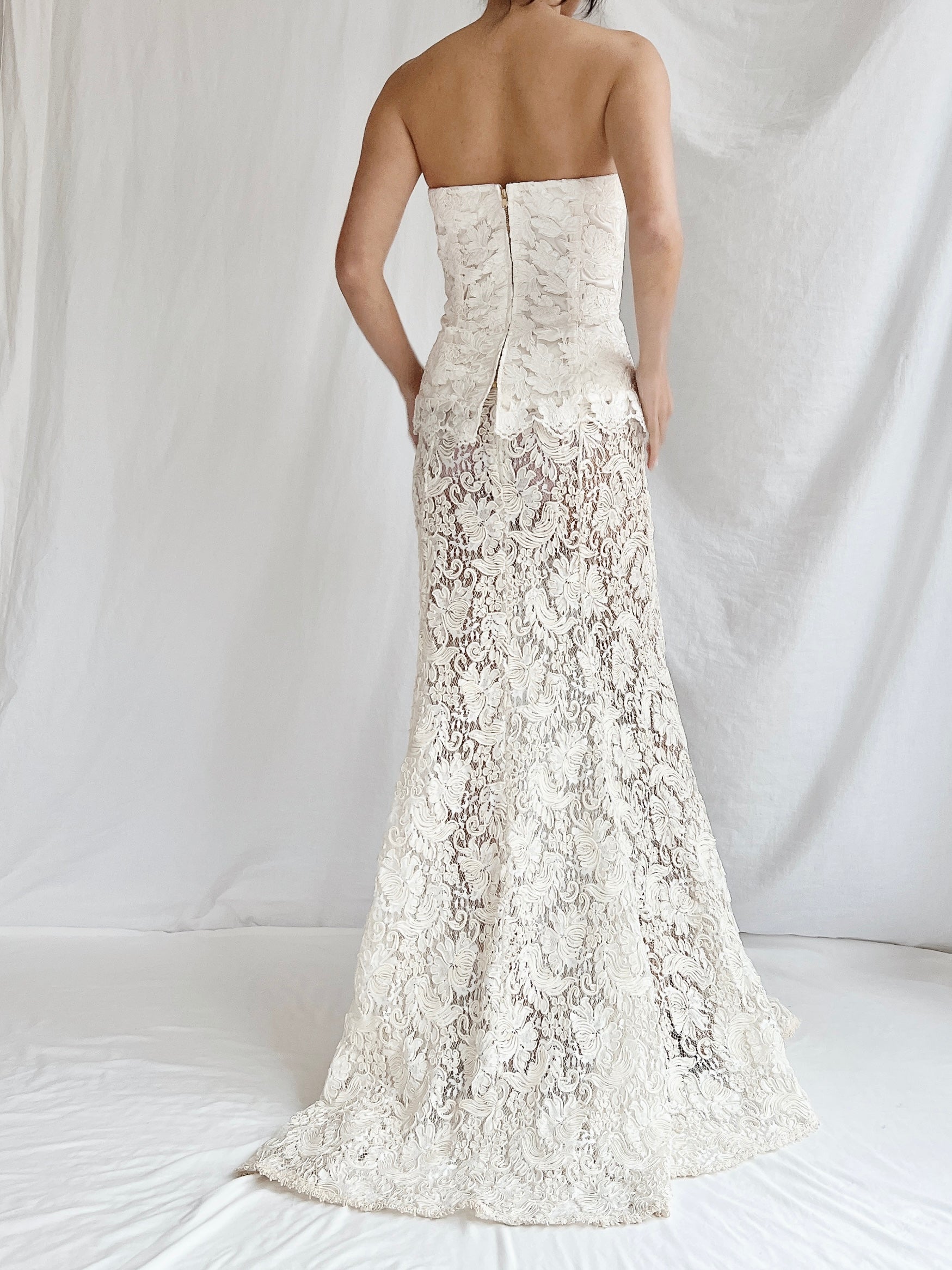 Vintage Lace Bustier & Skirt - S/3