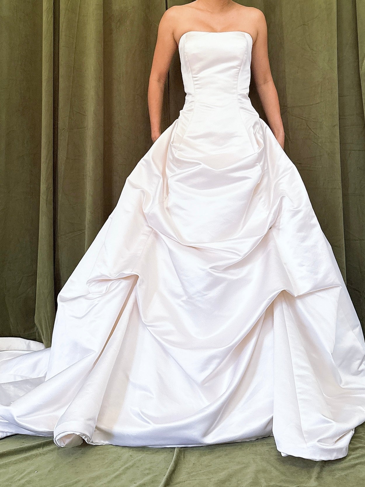 1990s Ulla-Maijia Silk Ruche Gown - M