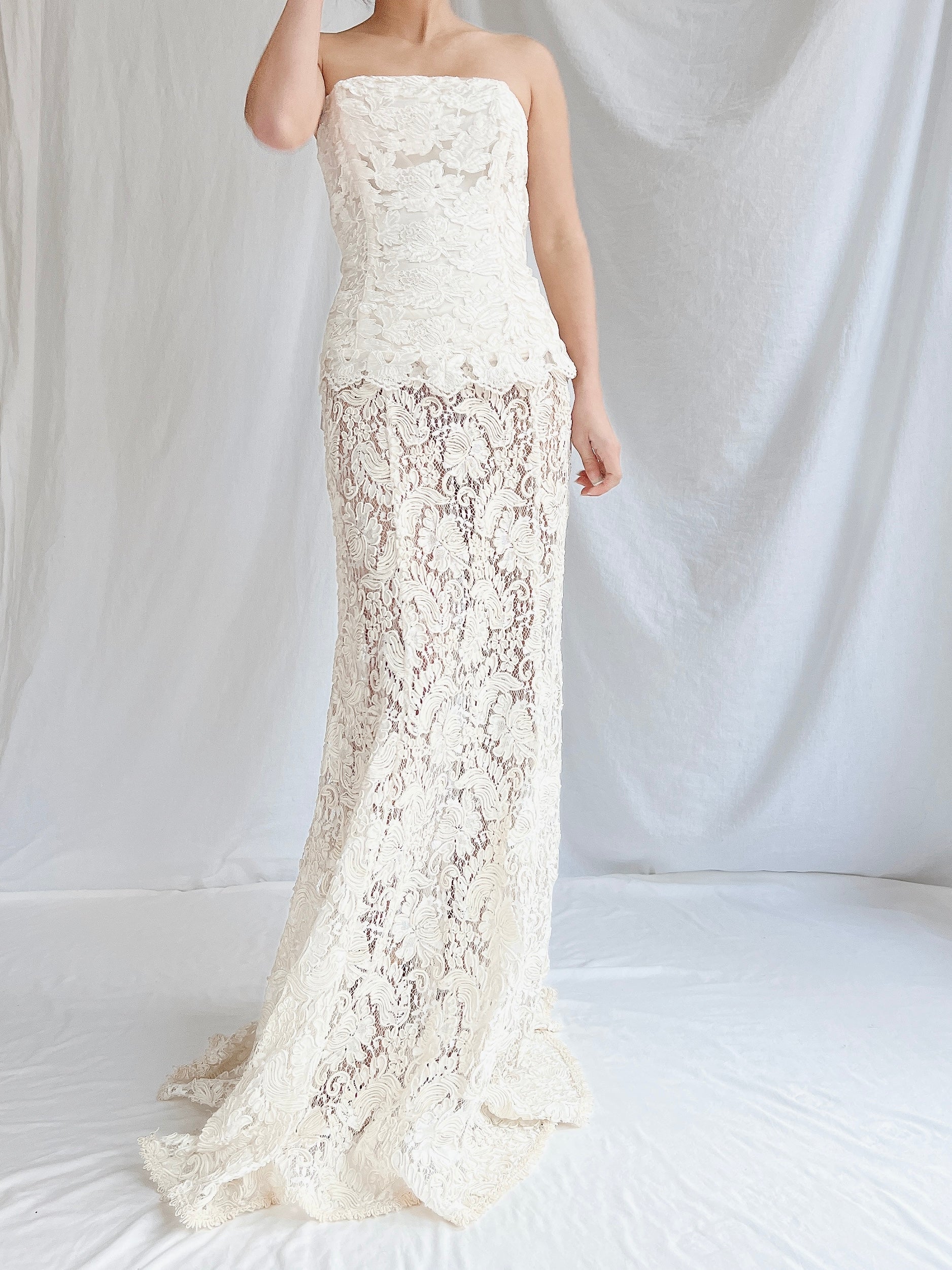 Vintage Lace Bustier & Skirt - S/3