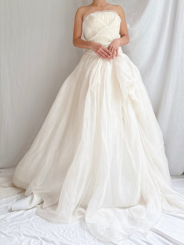 Vintage Vera Wang Silk Organza Gown - S/6