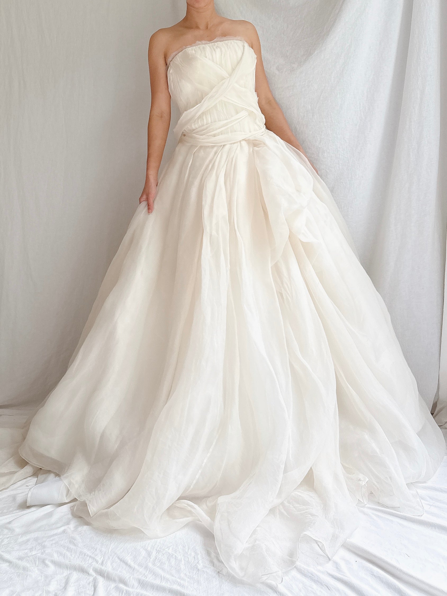 Vintage Vera Wang Silk Organza Gown - S/6