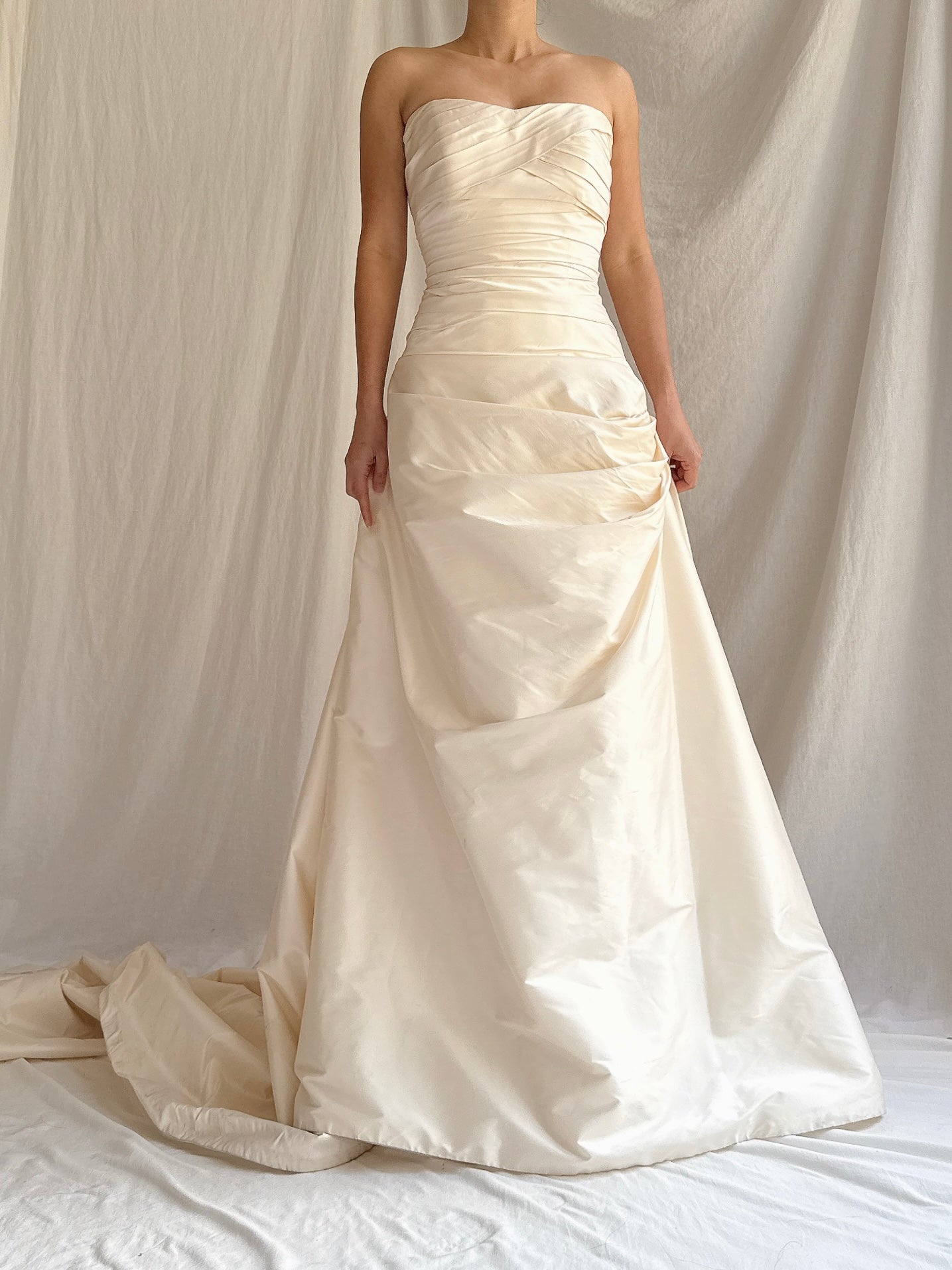 Vintage Silk Draped Gown - XS/S 2/4