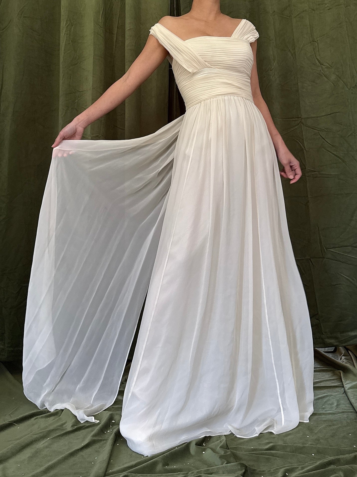 Vintage Rodriguez Silk Chiffon Gown - XS