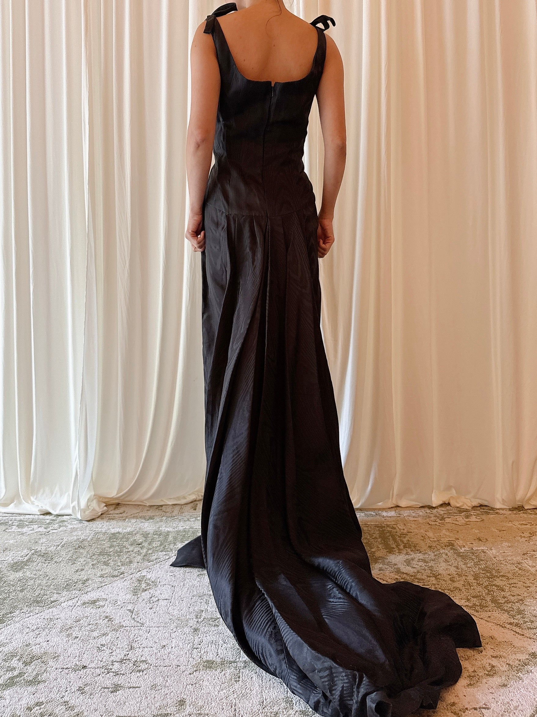 Vintage Belleville Sassoon Black Dress - UK 14