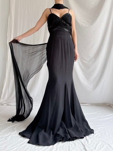 Vintage Claire’s Collection Silk Crepe Dress - XS/2