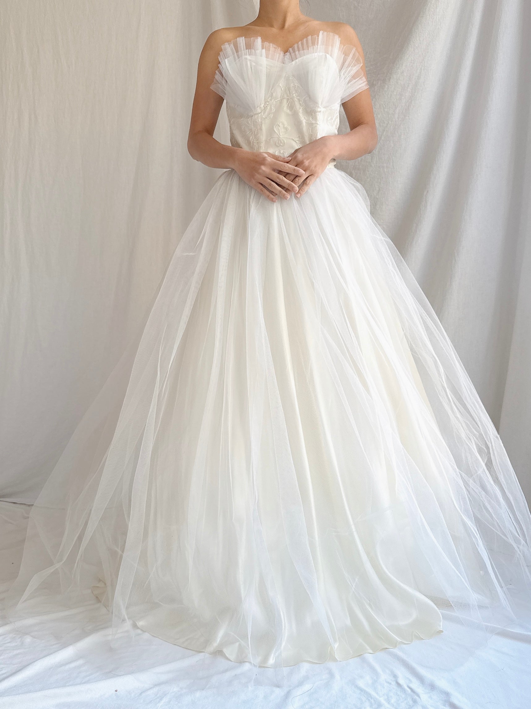 1950s Vintage Tulle 2-Piece Set - XS