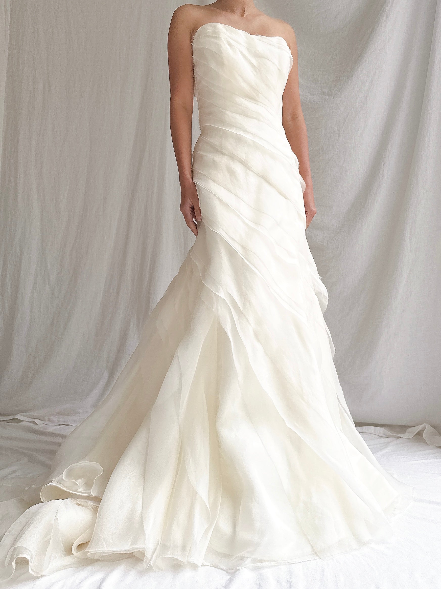 Vintage Silk Organza Gown - M/6