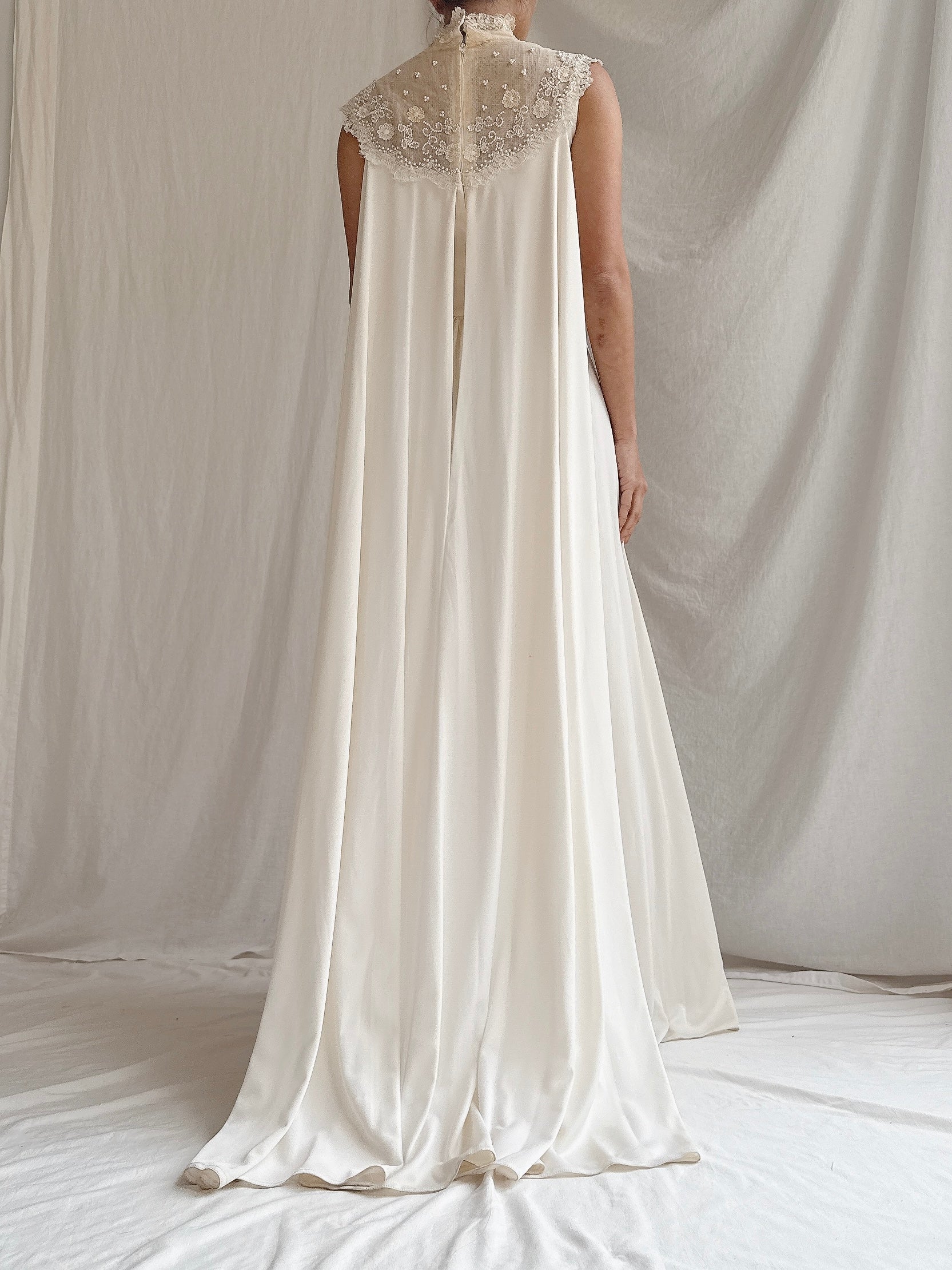 “RESERVED- DO NOT BUY” 1960s Jersey High Neck Gown - S/M