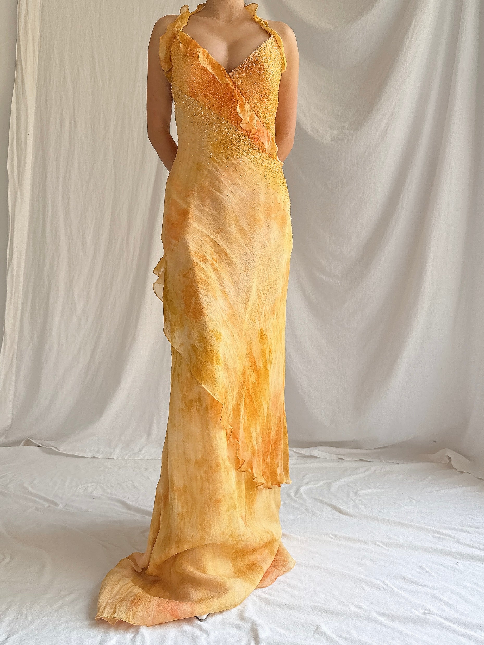 Vintage Silk YSA Makino Gown - S/M