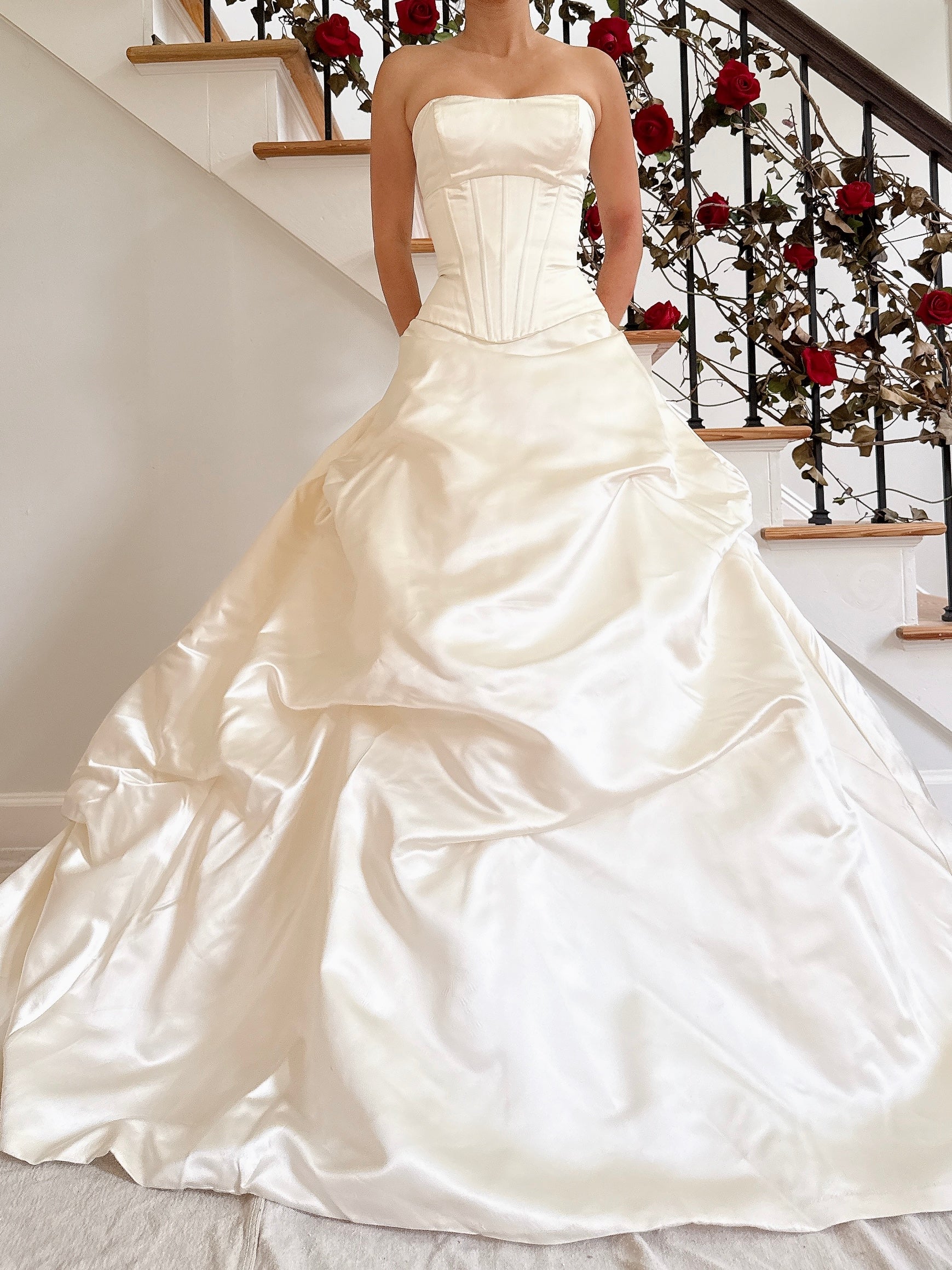 00 Ines Di Santo Silk Gown - L