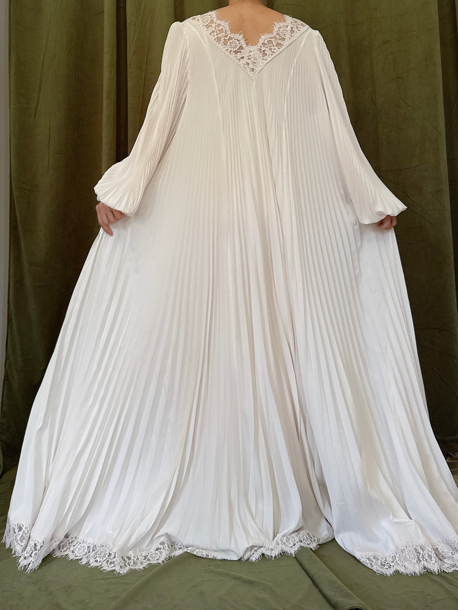 Vintage Claire Sandra Pleated Duster - OSFM