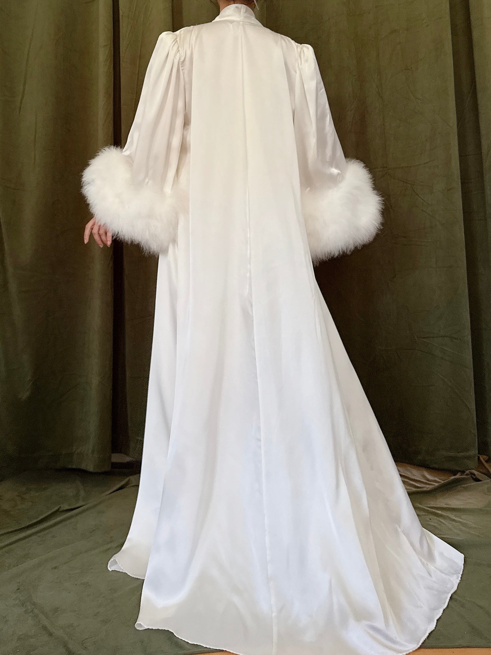 Vintage Claire Sandra Marabou Feather Duster - OSFM