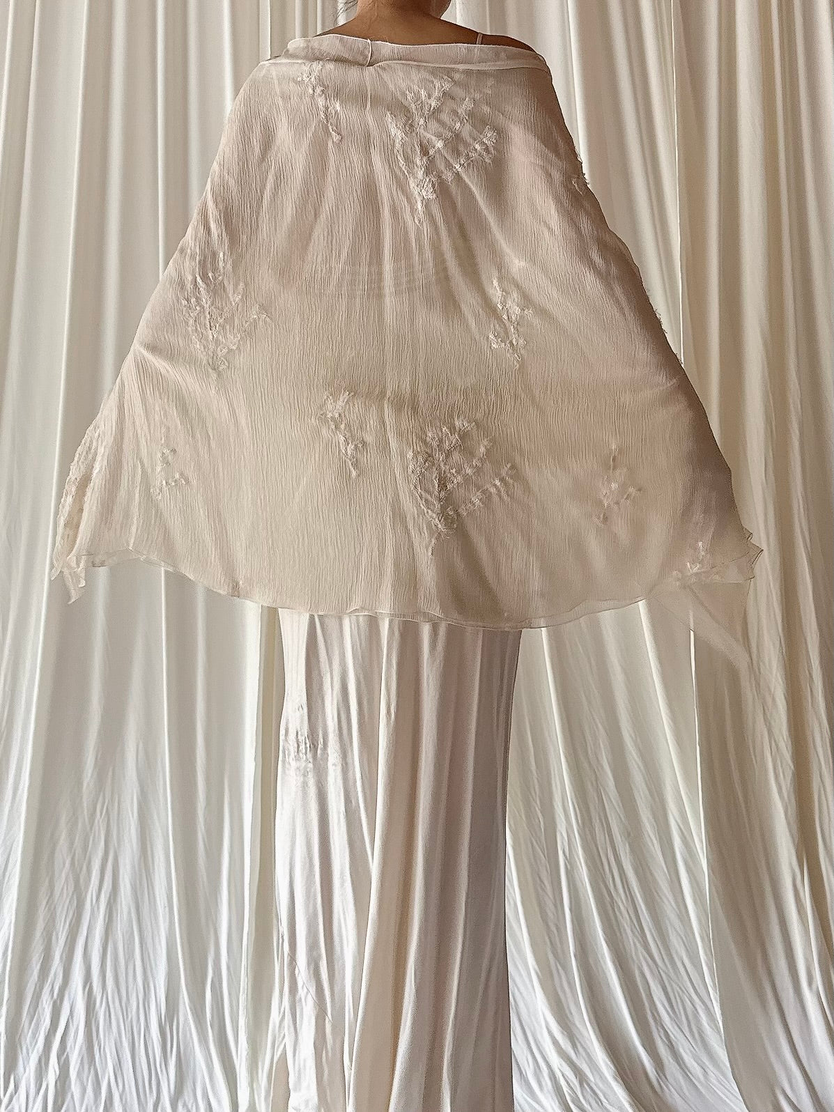 Vintage Silk Cape/Skirt - OSFM