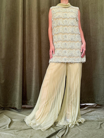 1960s Jack Brian Chiffon 2 Piece Set - M