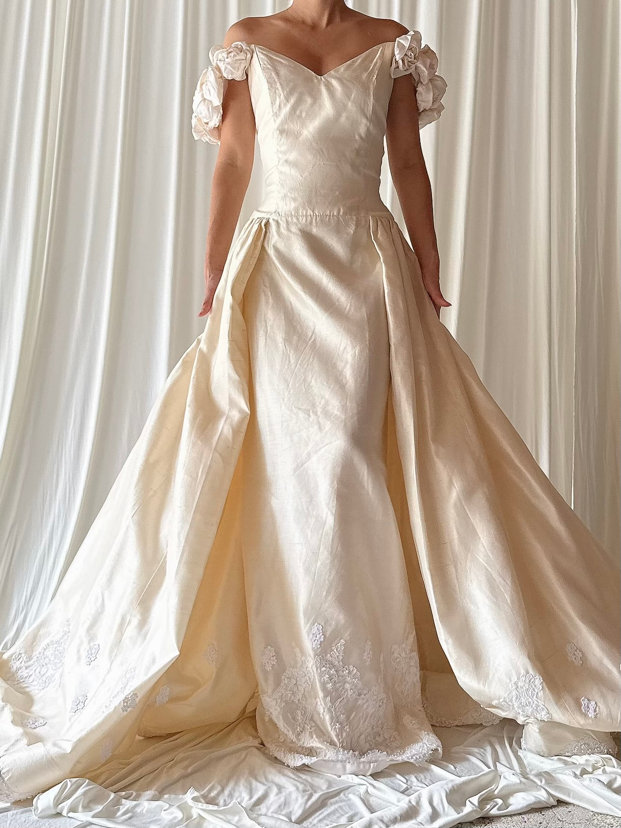 Vintage Jim Hjelm Rosette Dress - S