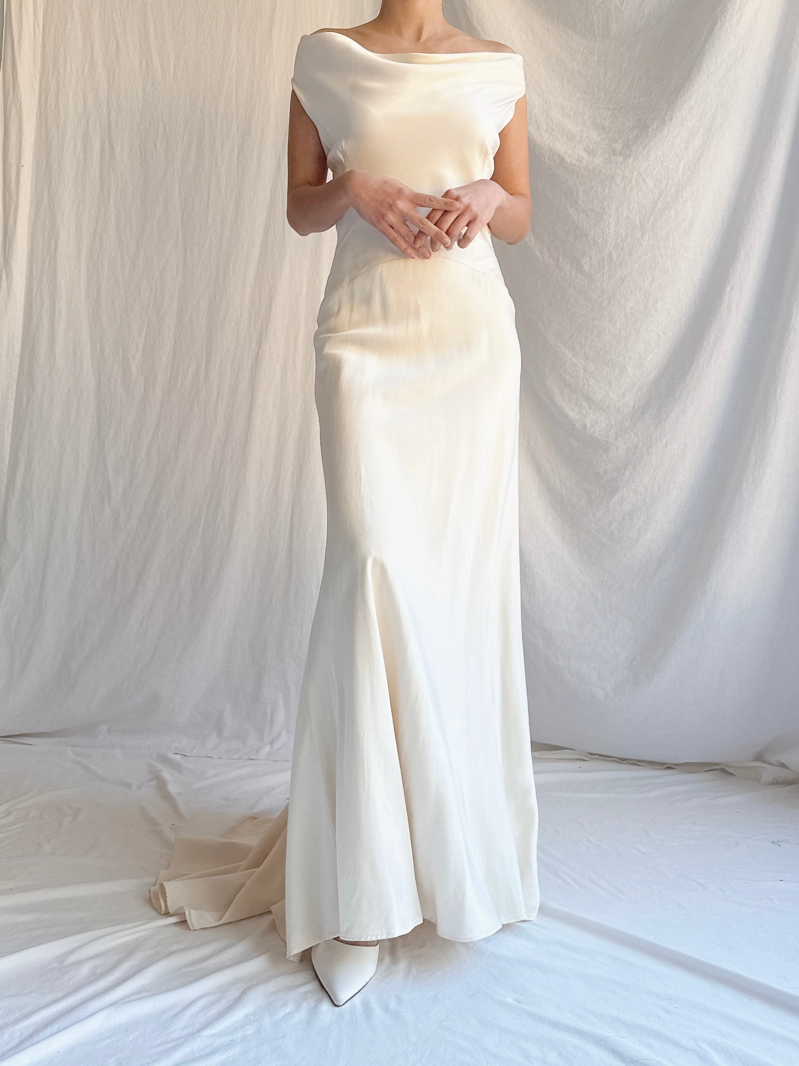 Vintage Silk Slip Dress - S