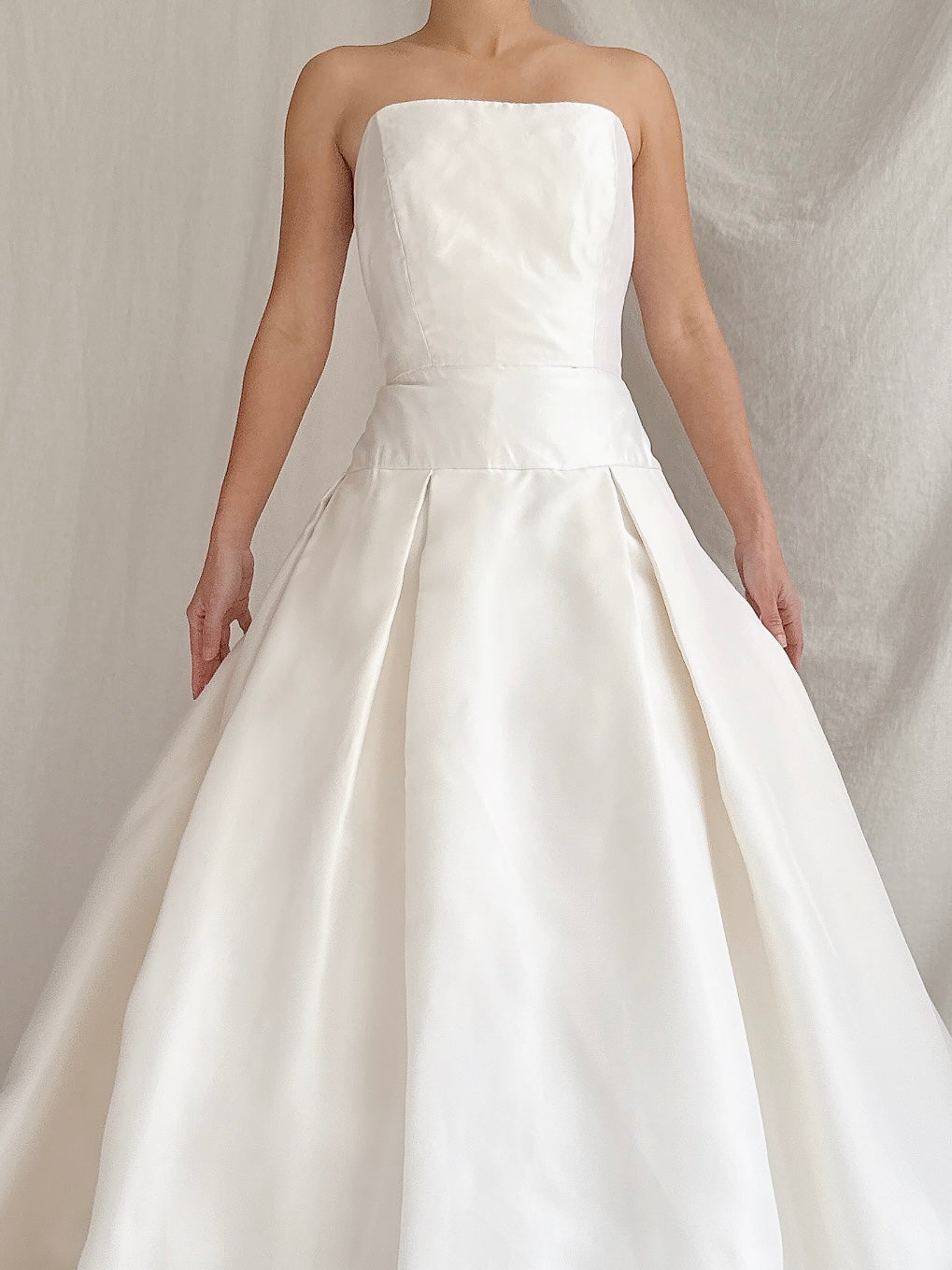 1990s Lazaro Mikado Silk Gown - S/6