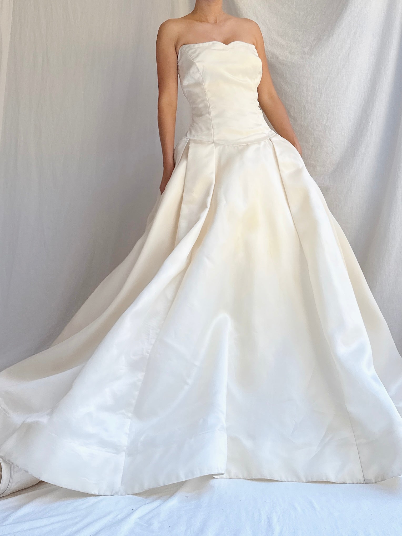 Vintage Kleinfeld Couture Silk Organza Gown - M 6/8