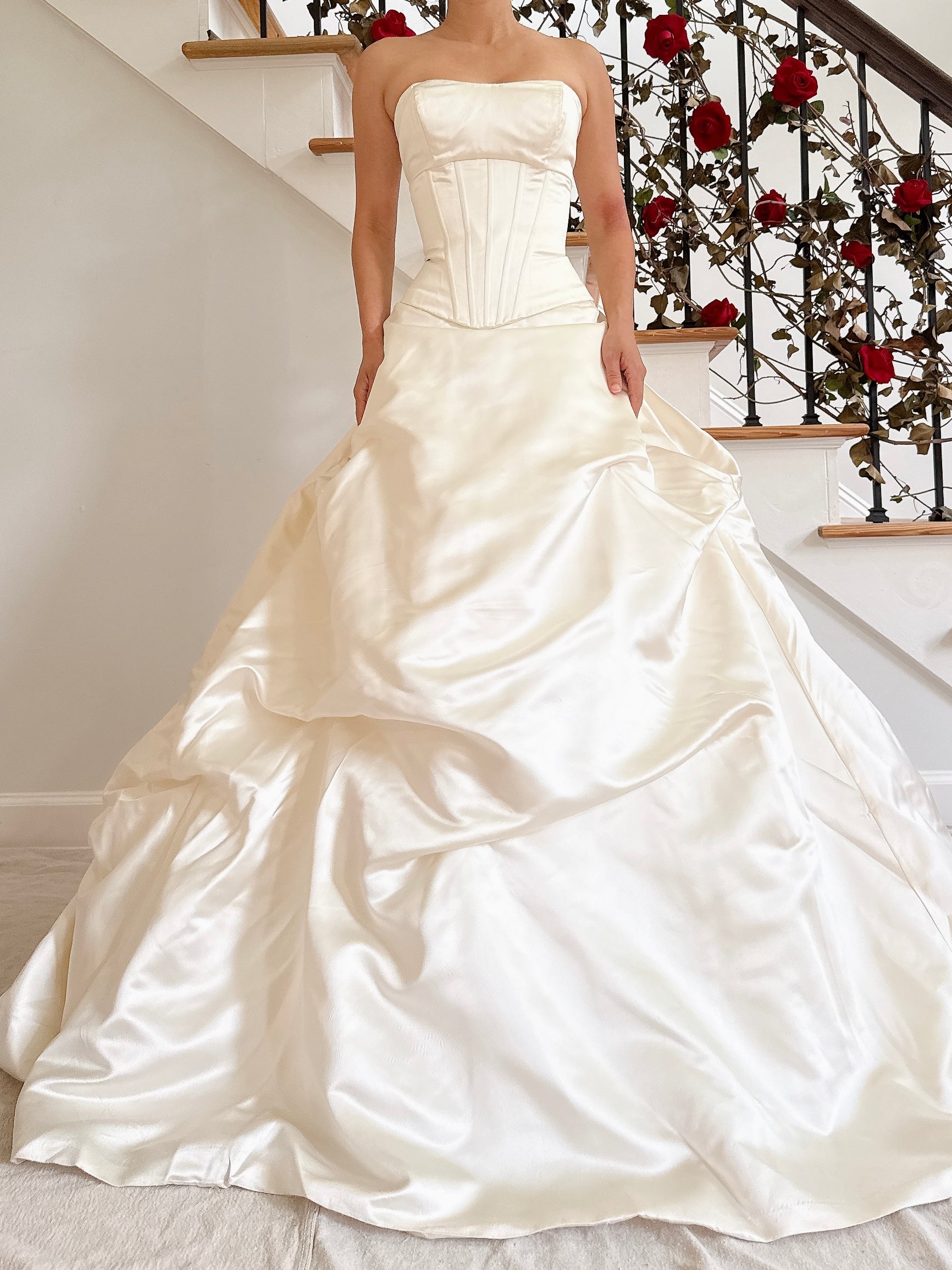 00 Ines Di Santo Silk Gown - L