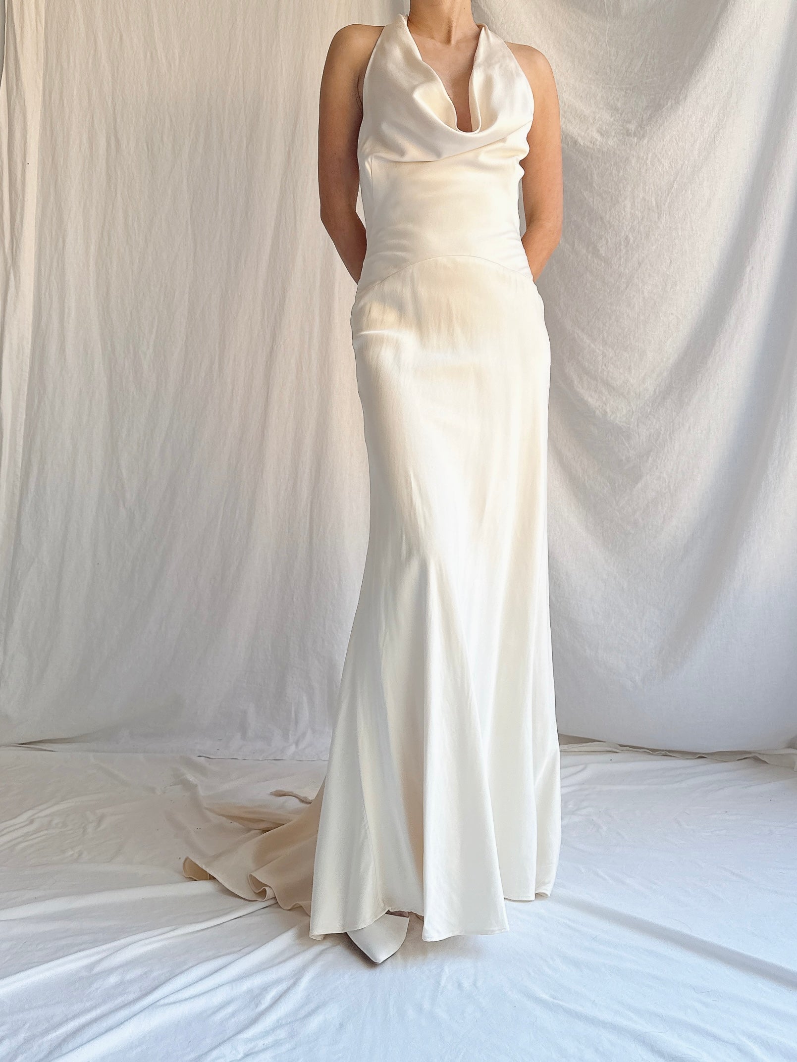 Vintage Silk Slip Dress - S