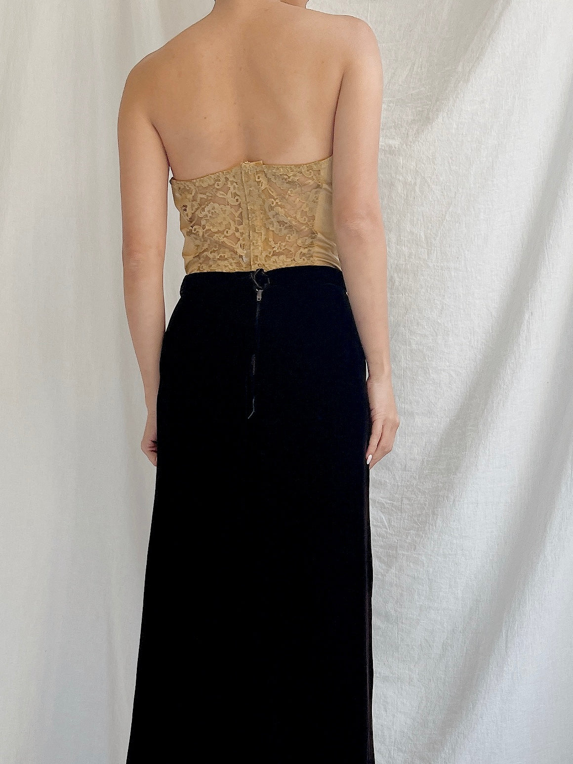Vintage Christian Dior Gold Bustier - 36