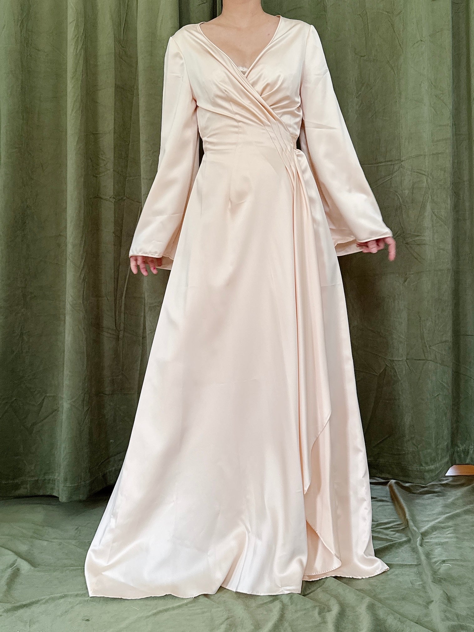 Vintage Peach 2 Piece Robe Set - S/M